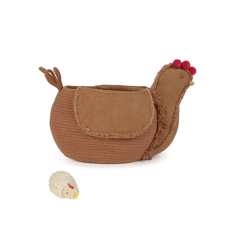 Lorena Canals Play Storage Basket - Toffee Chicken