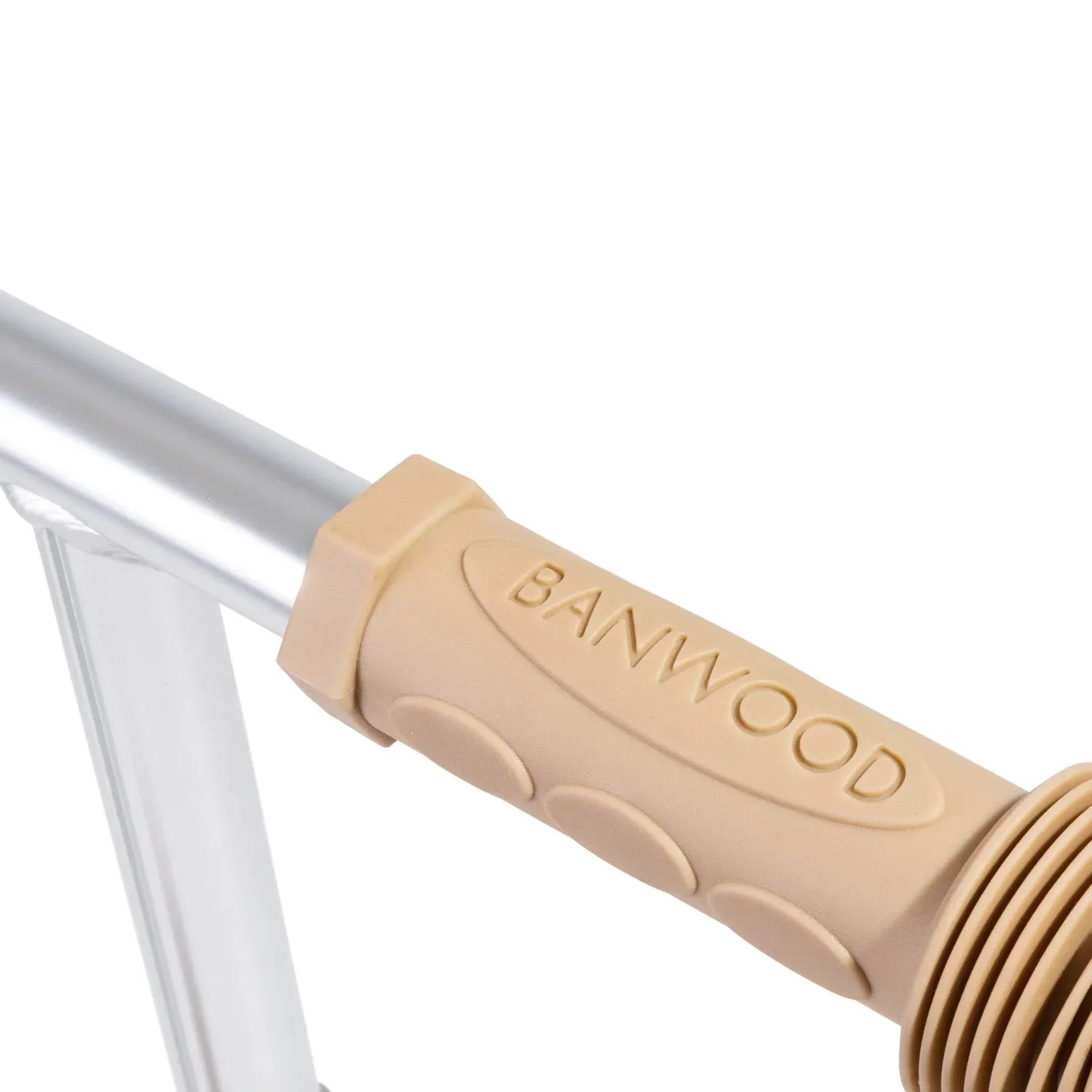 Beige scooter handle with 'BANWOOD' branding on a white background