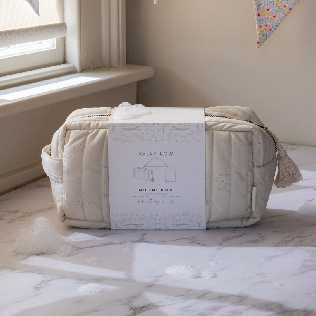 Avery Row Bathtime Bundle New Baby Gift Set - Chamomile