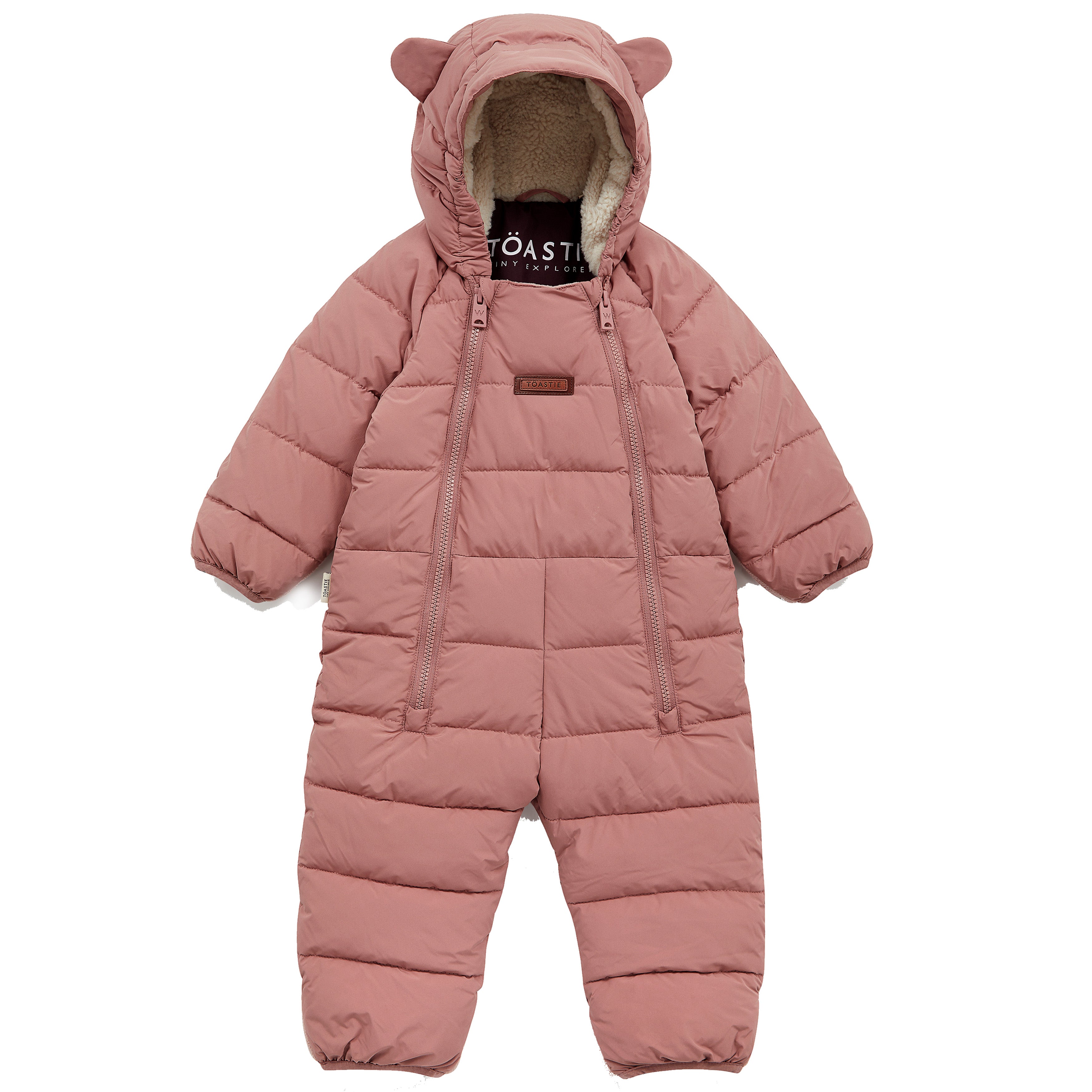 Toastie Kids Baby Quilted Onesie Damask Pink