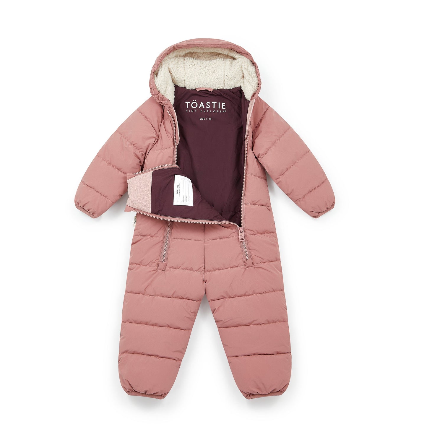 Toastie Kids Baby Quilted Onesie - Damask Pink