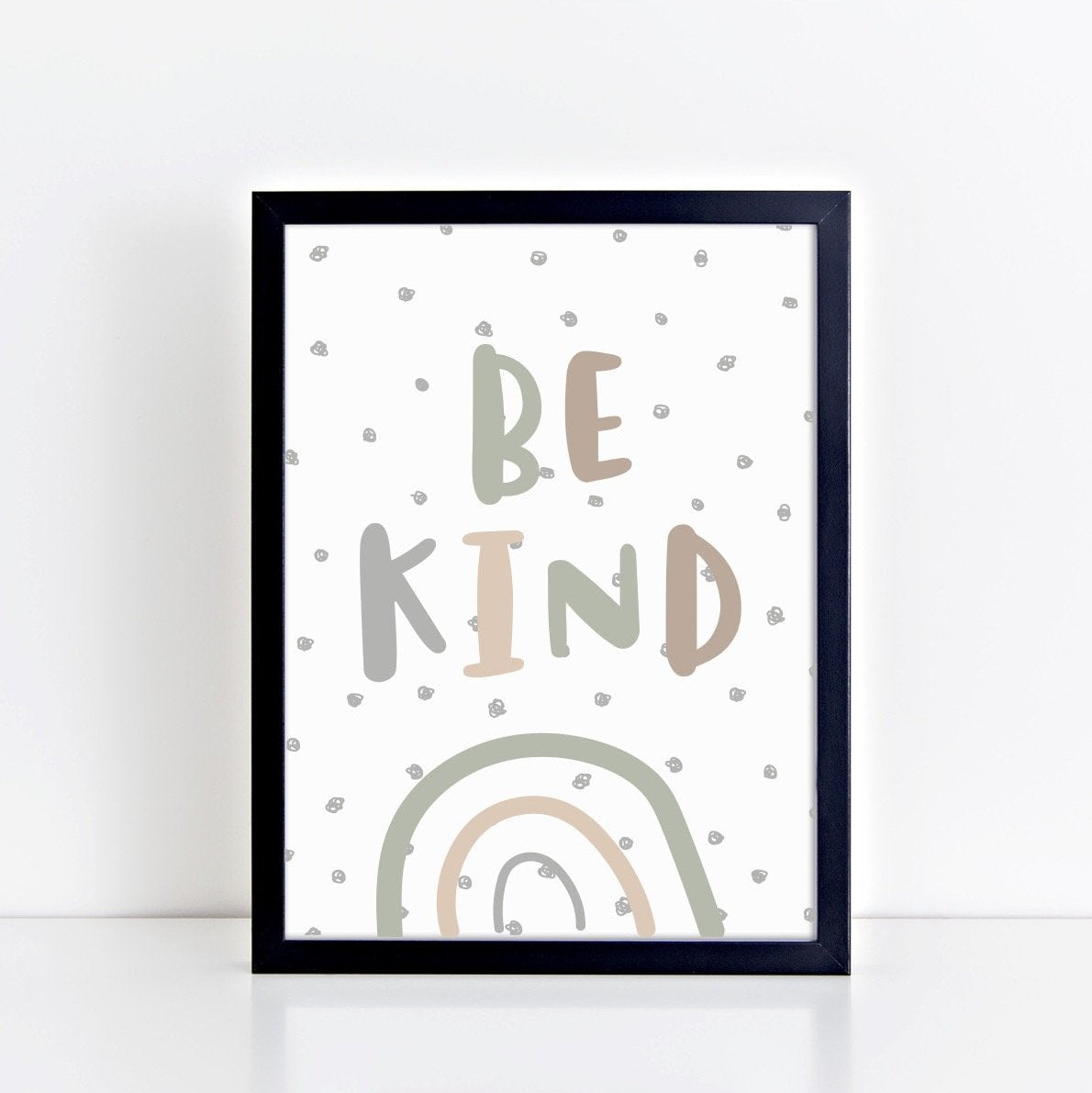 The Little Jones Be Kind Print - Muted Camo