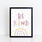 The Little Jones Be Kind Print - Pinks