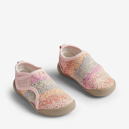 Wheat 'Shawn' Baby Beach Shoe - Rainbow Flowers