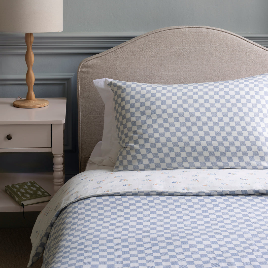 Avery Row Organic Cotton Single Bedding Set - Waves