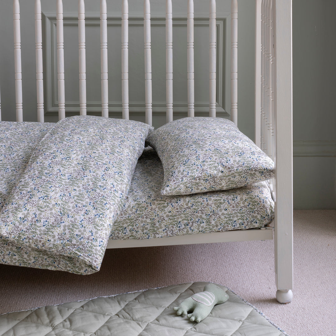 Avery Row Organic Cotton Cotbed Bedding Set - Riverbank