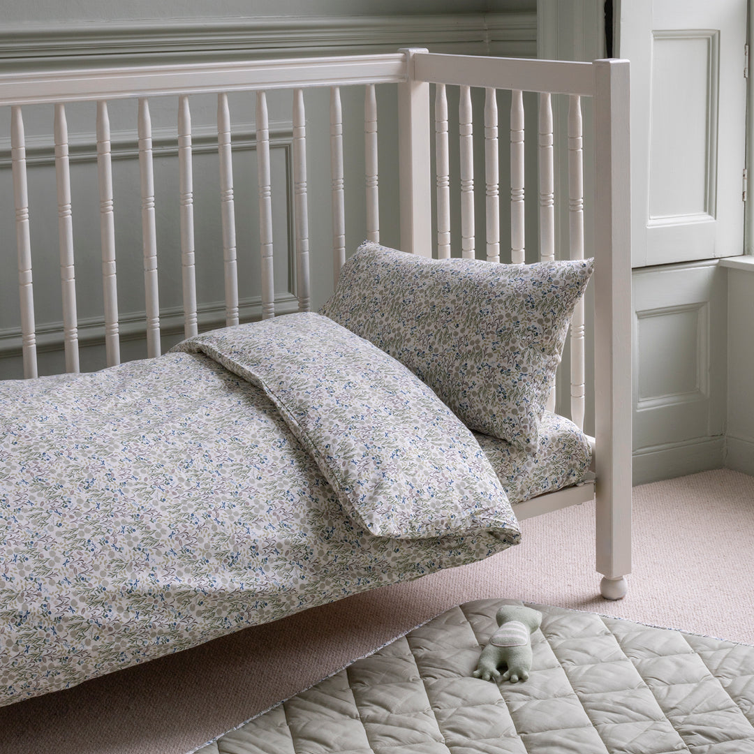 Avery Row Organic Cotton Cotbed Bedding Set - Riverbank