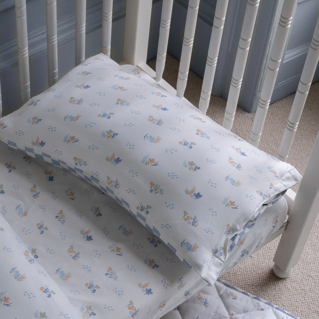 Avery Row Organic Cotton Cotbed Bedding Set - Coastline