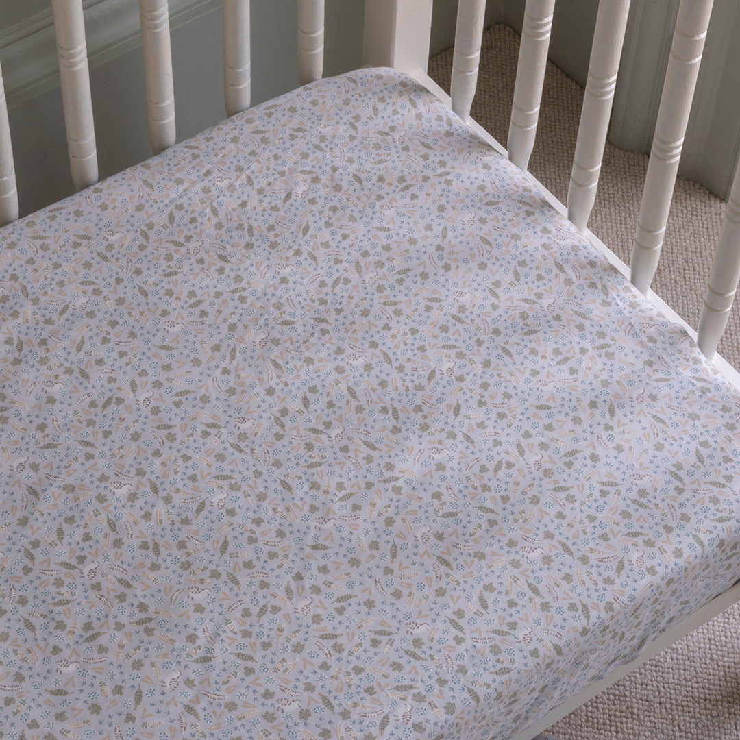 Avery Row Cotbed Fitted Sheet - Nature Trail