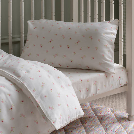 Avery Row Organic Cotton Cotbed Bedding Set - Anemone