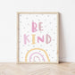 The Little Jones Be Kind Print - Pinks