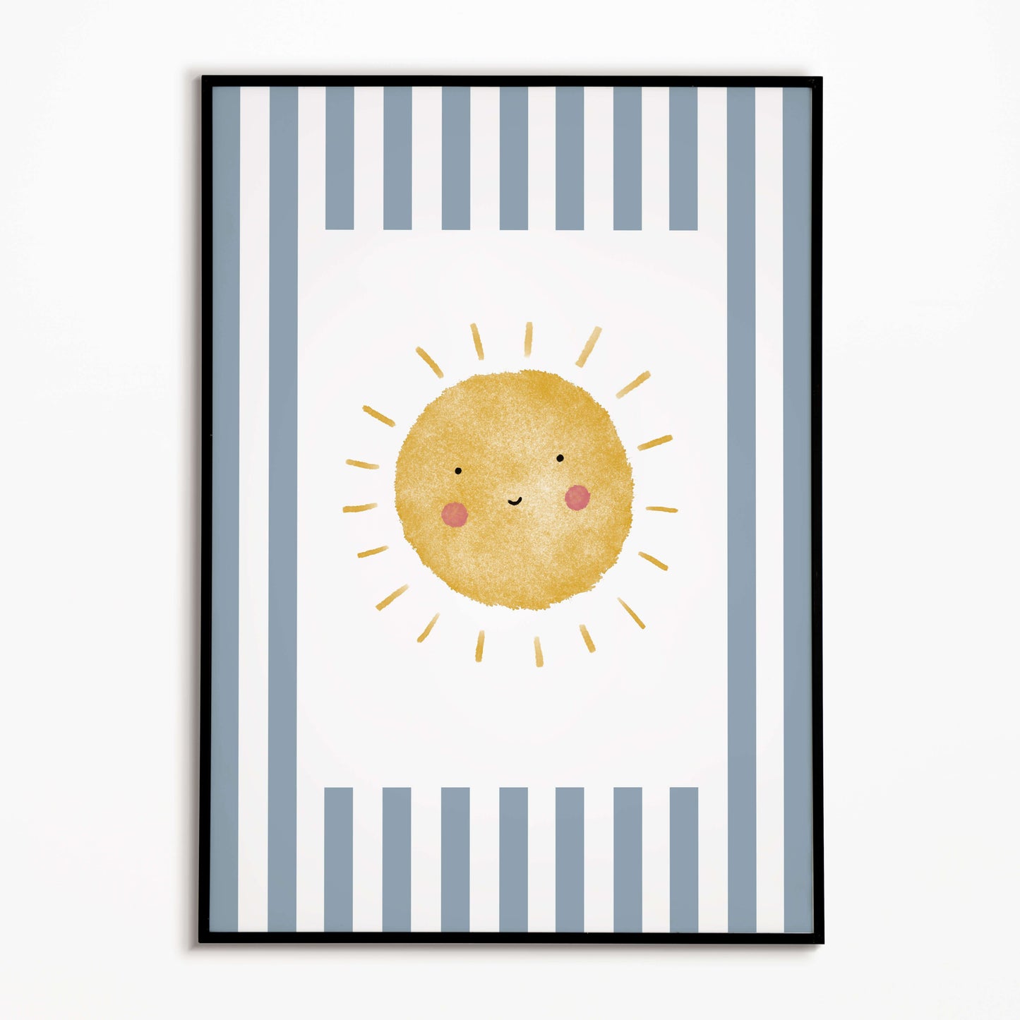 The Little Jones Sunshine Print - Blue Stripes