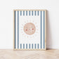 The Little Jones Boho Sunshine Print - Blue Stripes