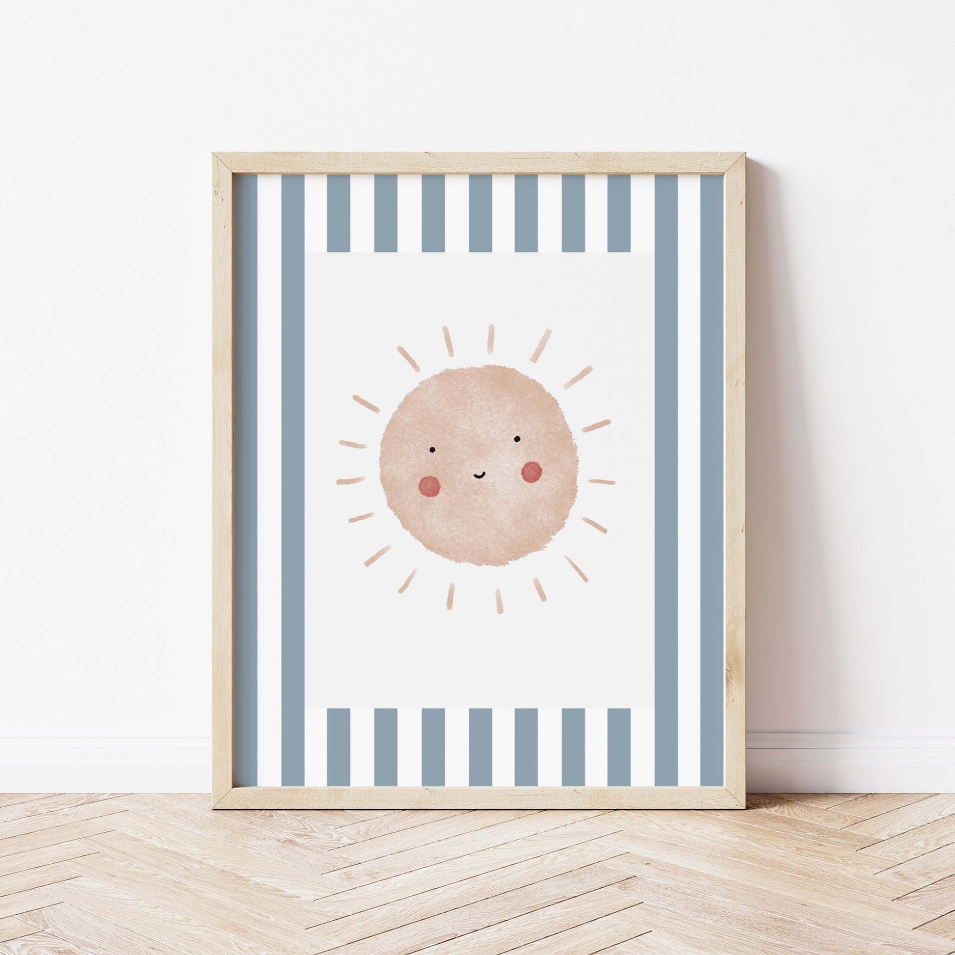 The Little Jones Boho Sunshine Print - Blue Stripes