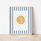 The Little Jones Sunshine Print - Blue Stripes