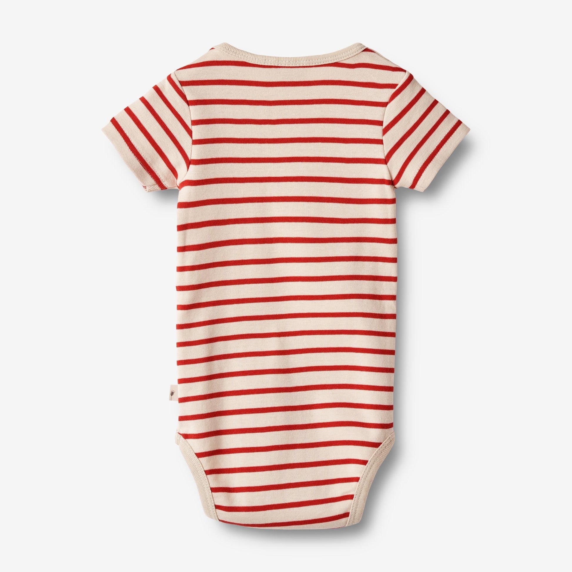 Wheat 'Edvald' S/S Baby Body - Red Stripe
