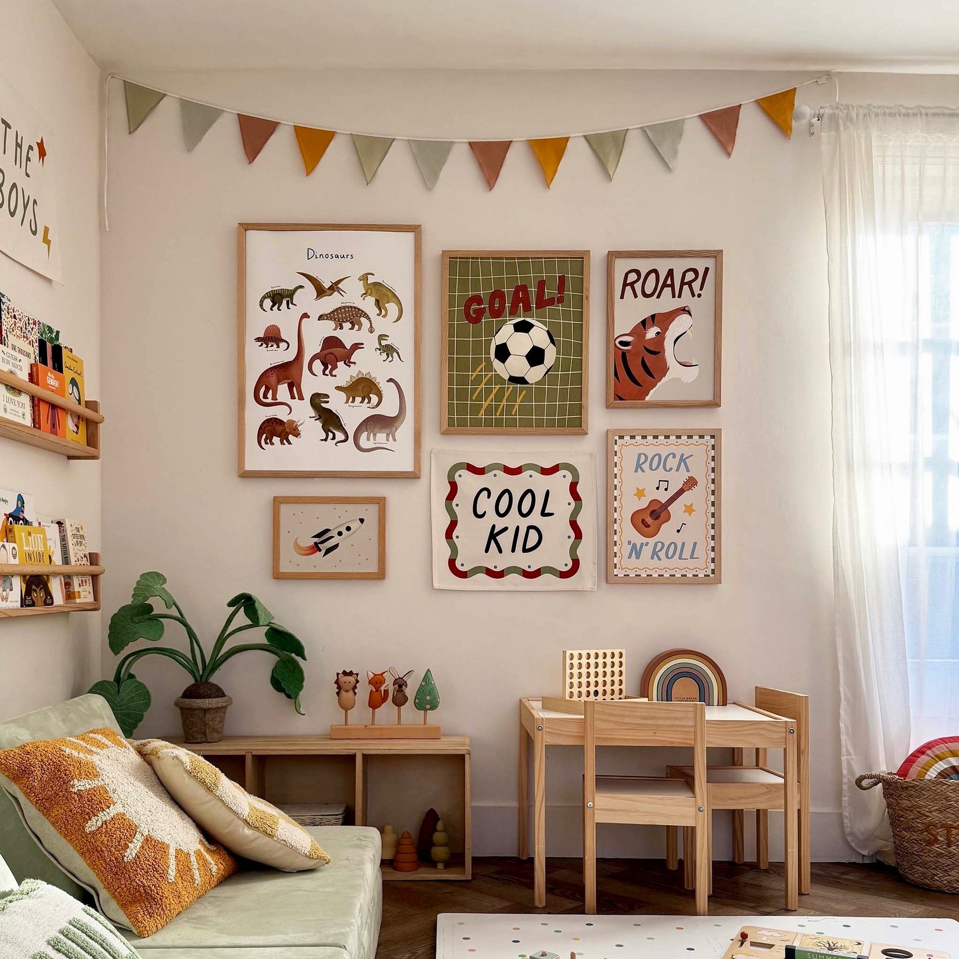 Kid of the Village Roar Tiger Art Print - Stone