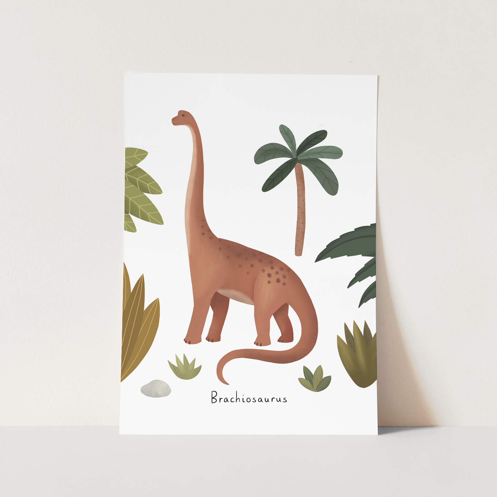 Kid of the Village Brachiosaurus Art Print