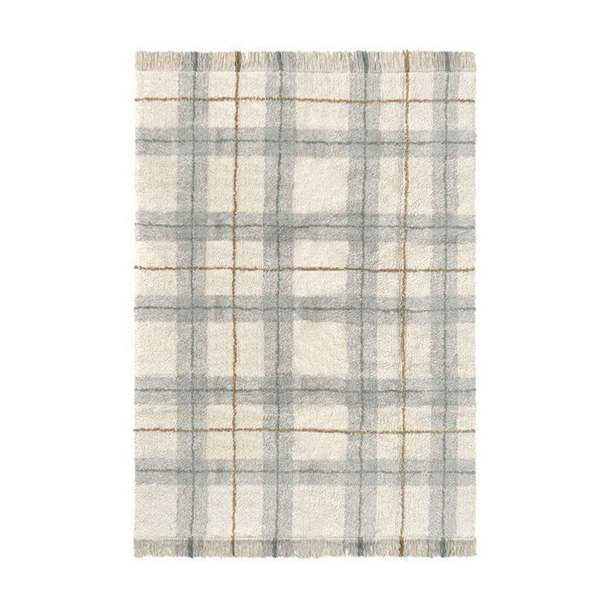 Lorena Canals Washable Rug - Tartan - Blue Sage