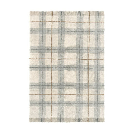 Lorena Canals Washable Rug - Tartan - Blue Sage