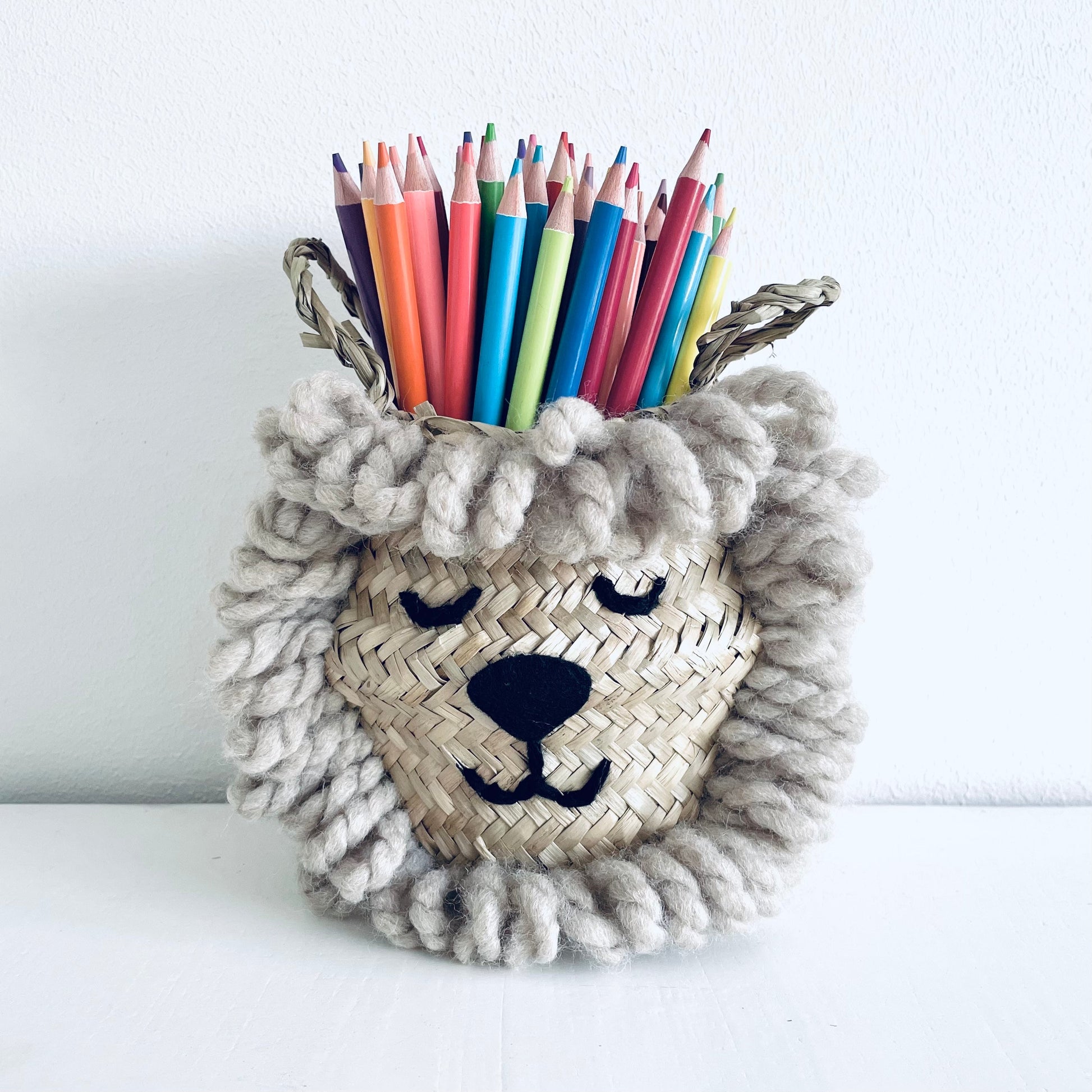Bellybambino Natural Lion Seagrass Basket - Mini