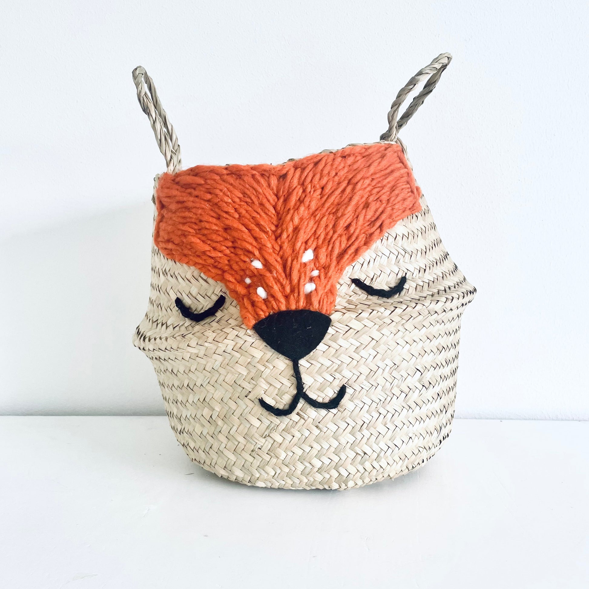 Bellybambino Fox Seagrass Basket - Small