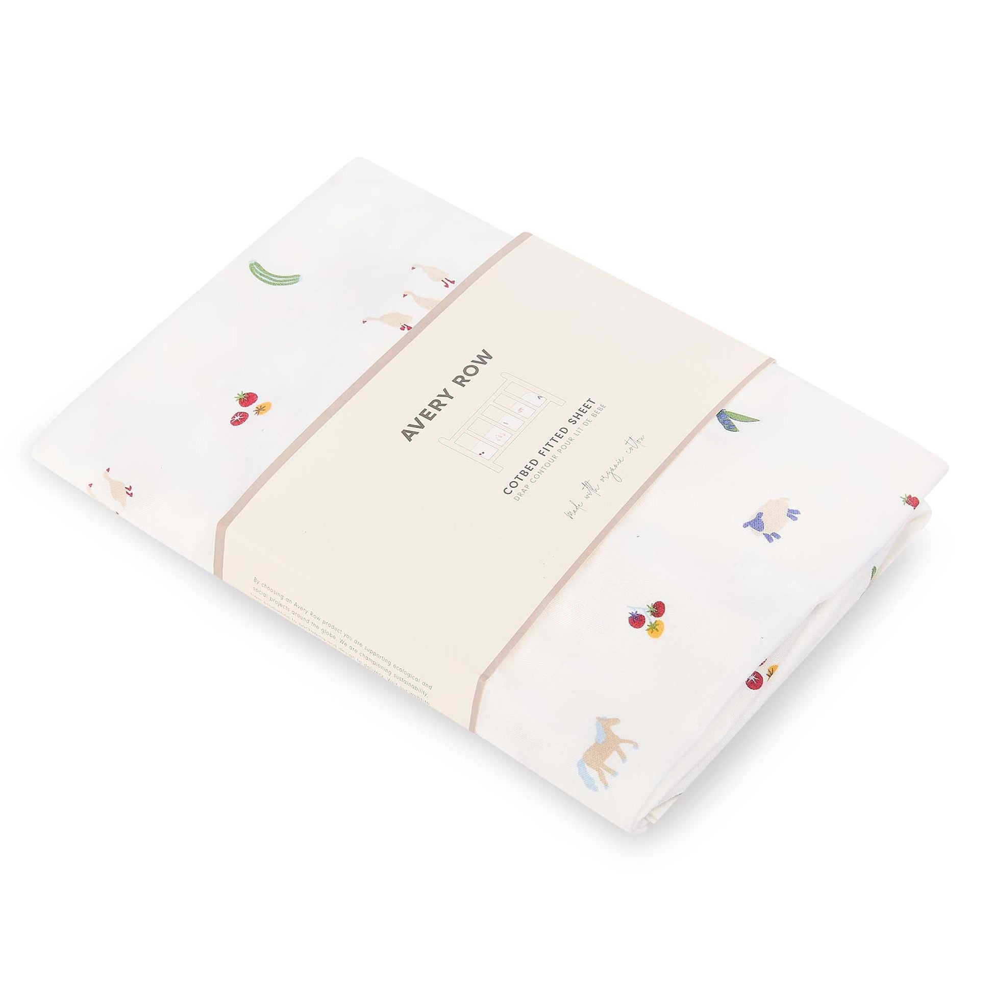 Avery Row Cotbed Fitted Sheet - Little Farm