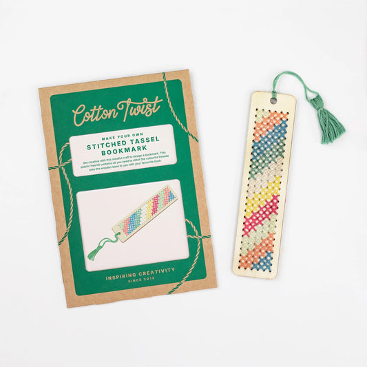 Cotton Twist DIY Stitched Tassel Bookmark Kit