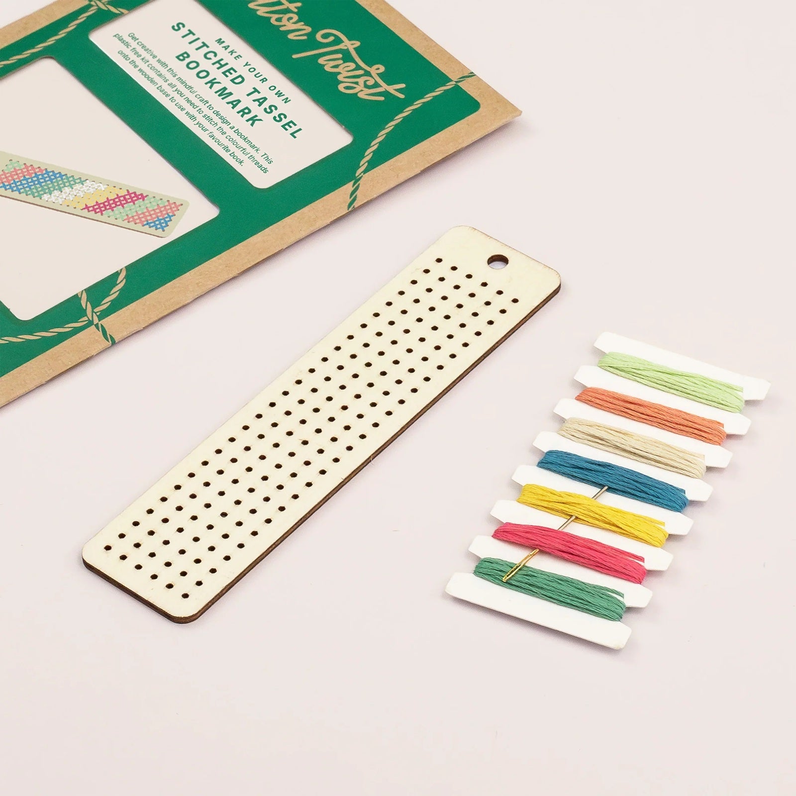 Cotton Twist DIY Stitched Tassel Bookmark Kit
