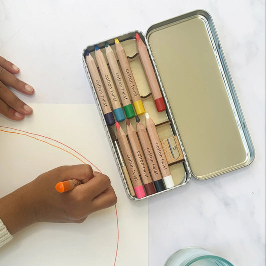 Cotton Twist Watercolour Pencils Set - Bright Mix