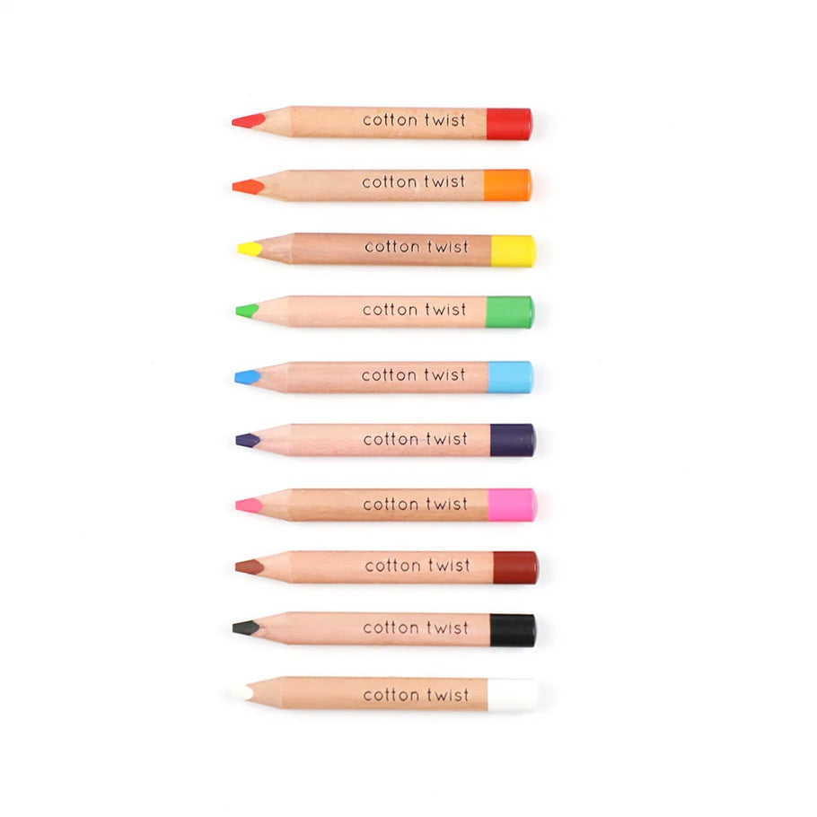 Cotton Twist Watercolour Pencils Set - Bright Mix