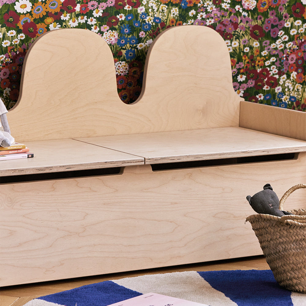 Oeuf NYC Camel Storage Bench - Birch