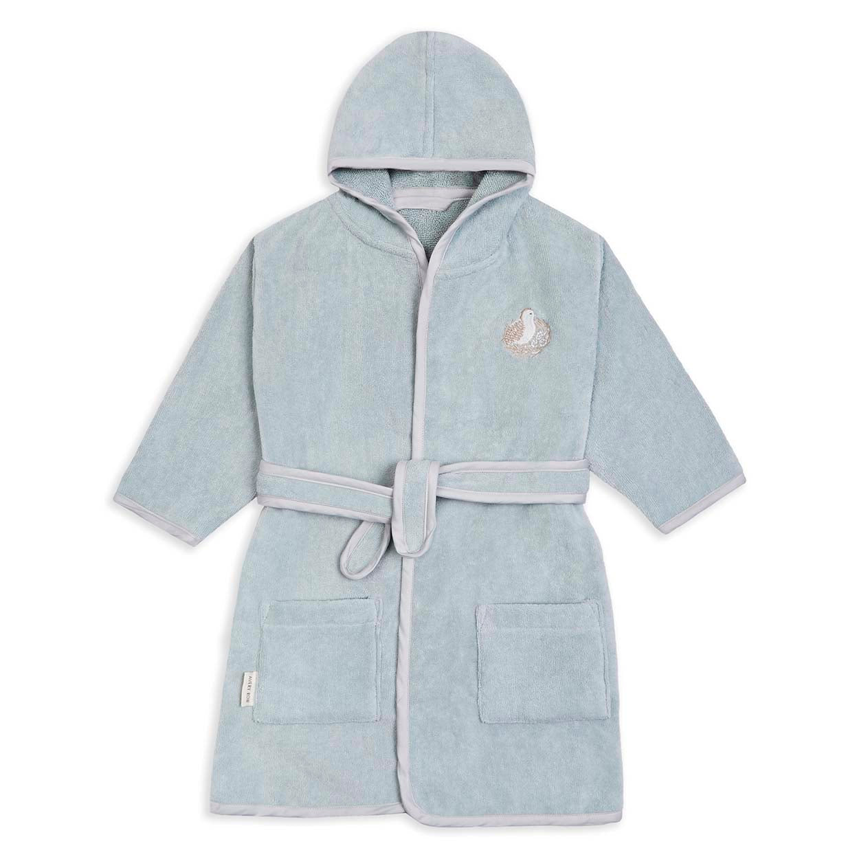 Avery Row Children's Towelling Robe - Quail