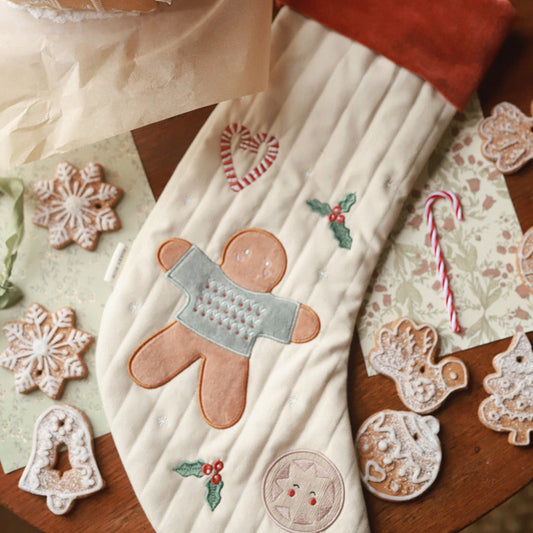 Avery Row Christmas Stocking - Gingerbread Man