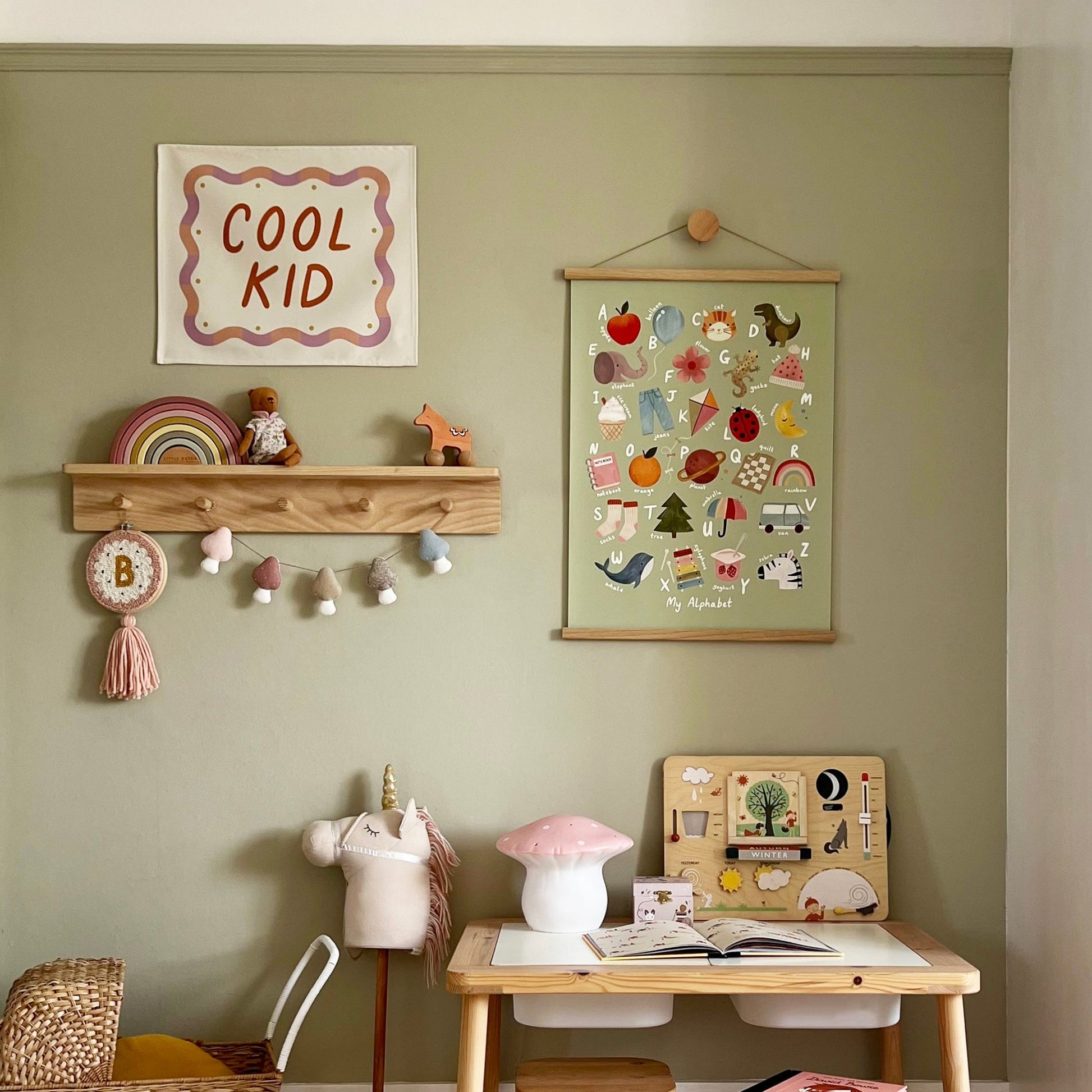Kid of the Village Cool Kid Wall Banner - Orange