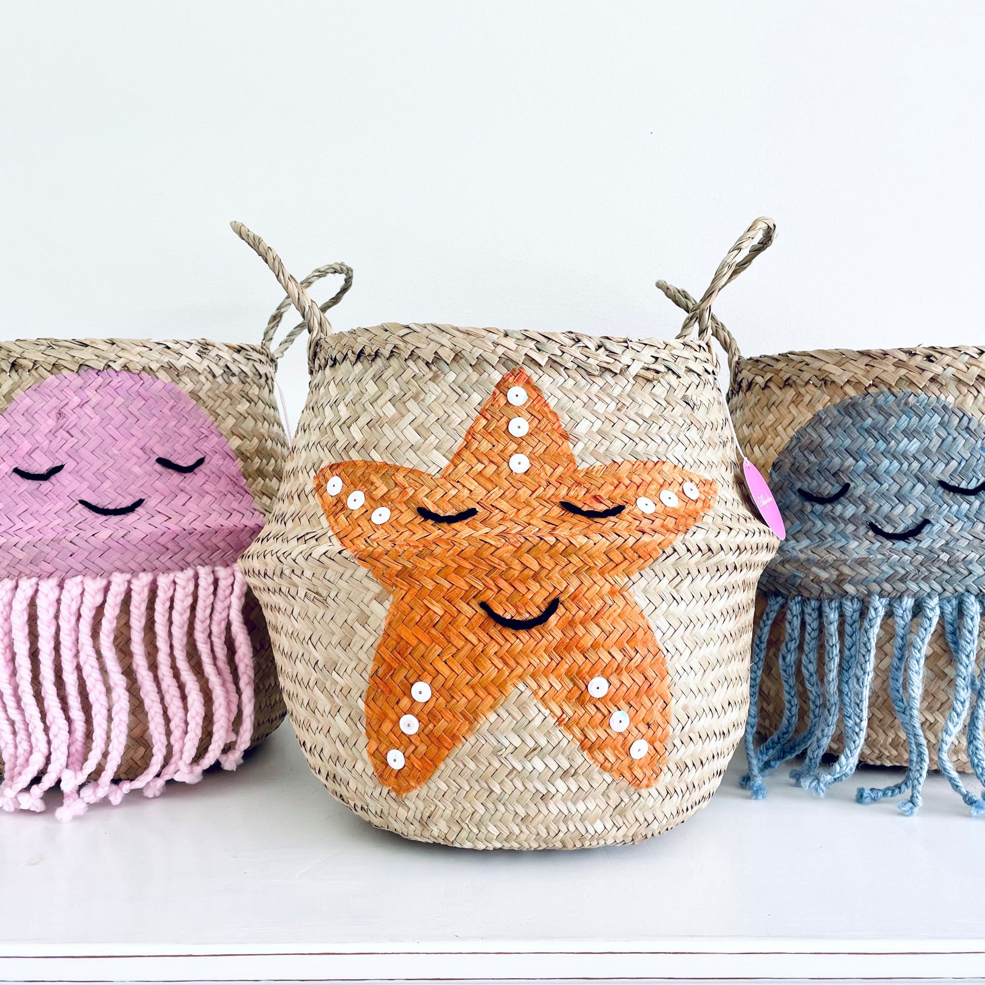 Bellybambino Starfish Seagrass Basket - Large