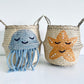 Bellybambino Orange Starfish Seagrass Basket - Small
