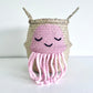 Bellybambino Pink Jellyfish Seagrass Basket - Small
