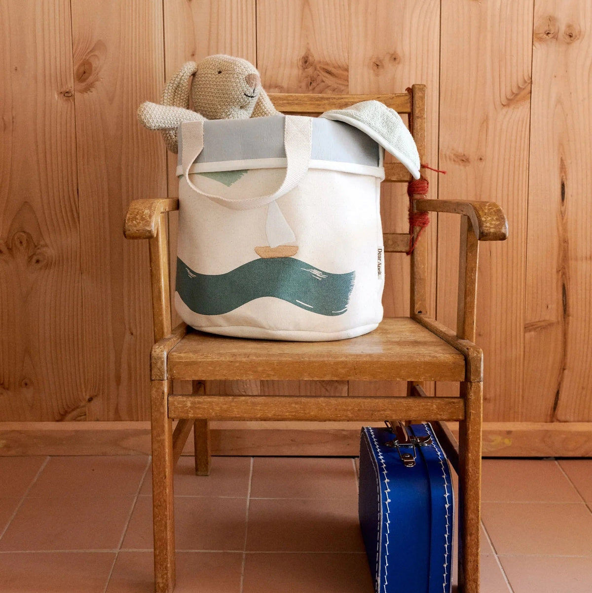 Dear April Toto Storage Baskets - Small 2-Pk - Big Waves