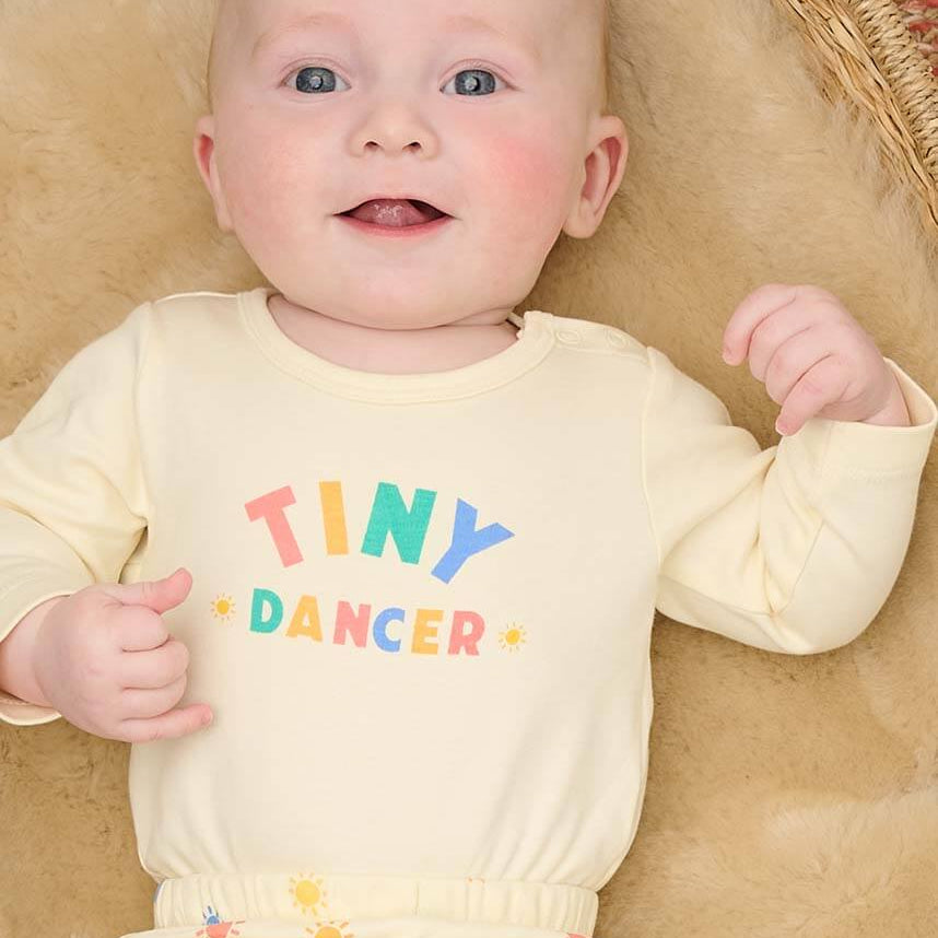 The Bonniemob Tiny Dancer Rainbow Baby Bodysuit