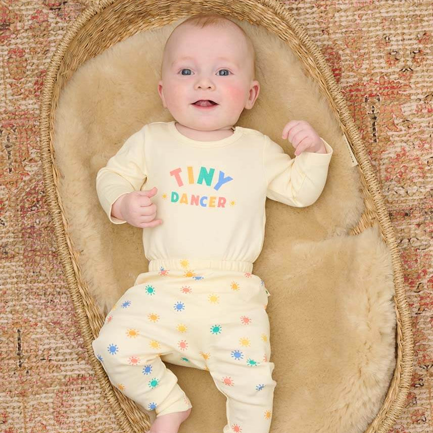 The Bonniemob Tiny Dancer Rainbow Baby Bodysuit