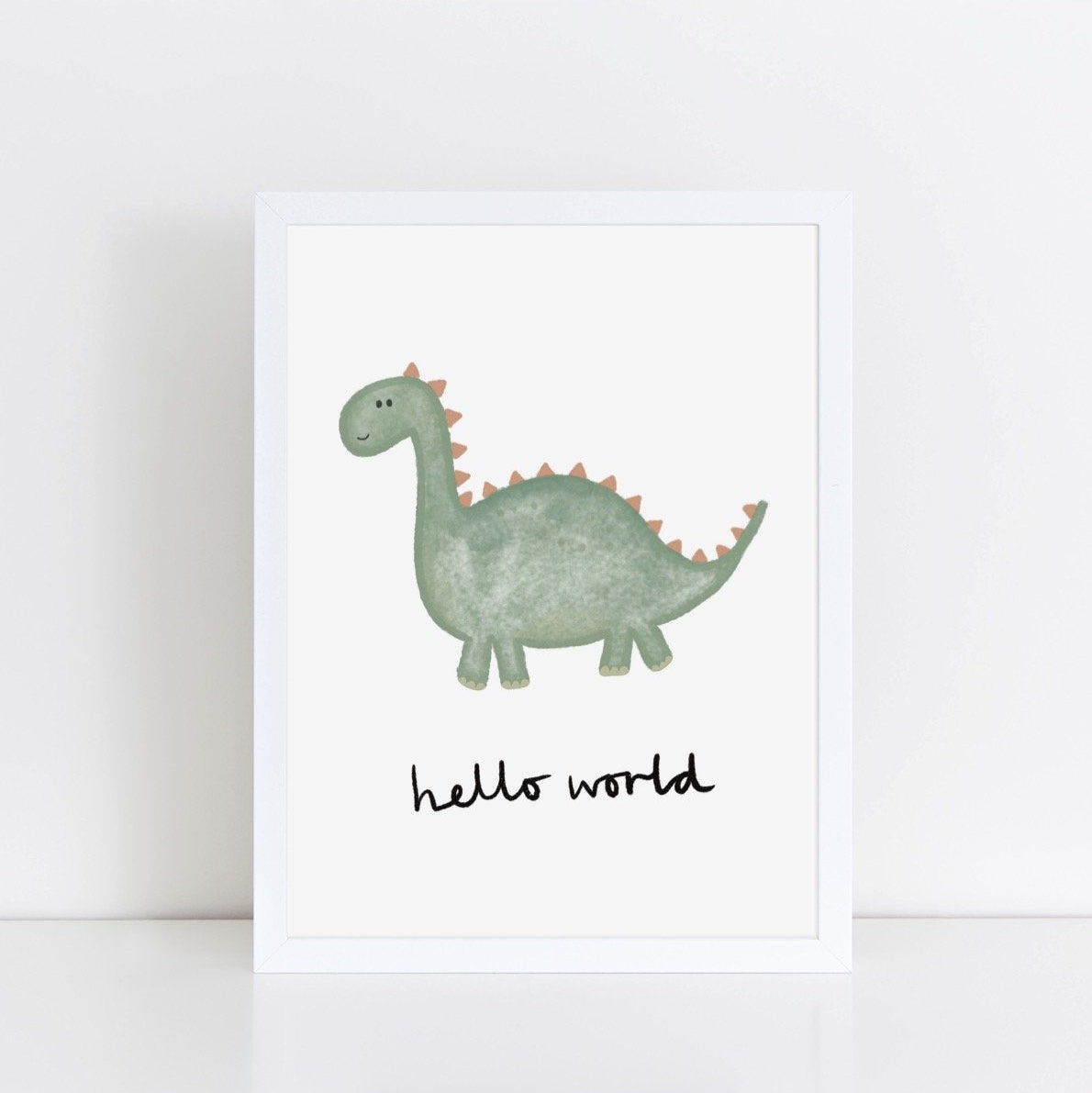 The Little Jones Happy Dinosaur Print - Hello World