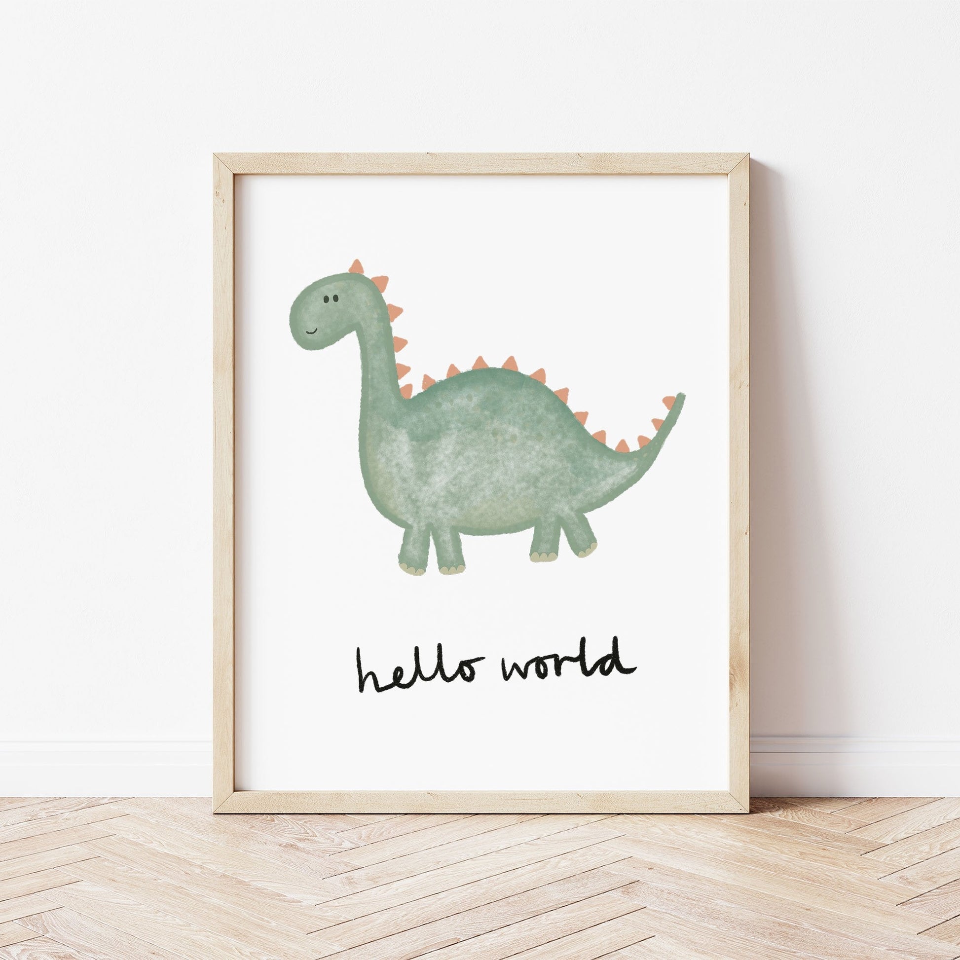 The Little Jones Happy Dinosaur Print - Hello World