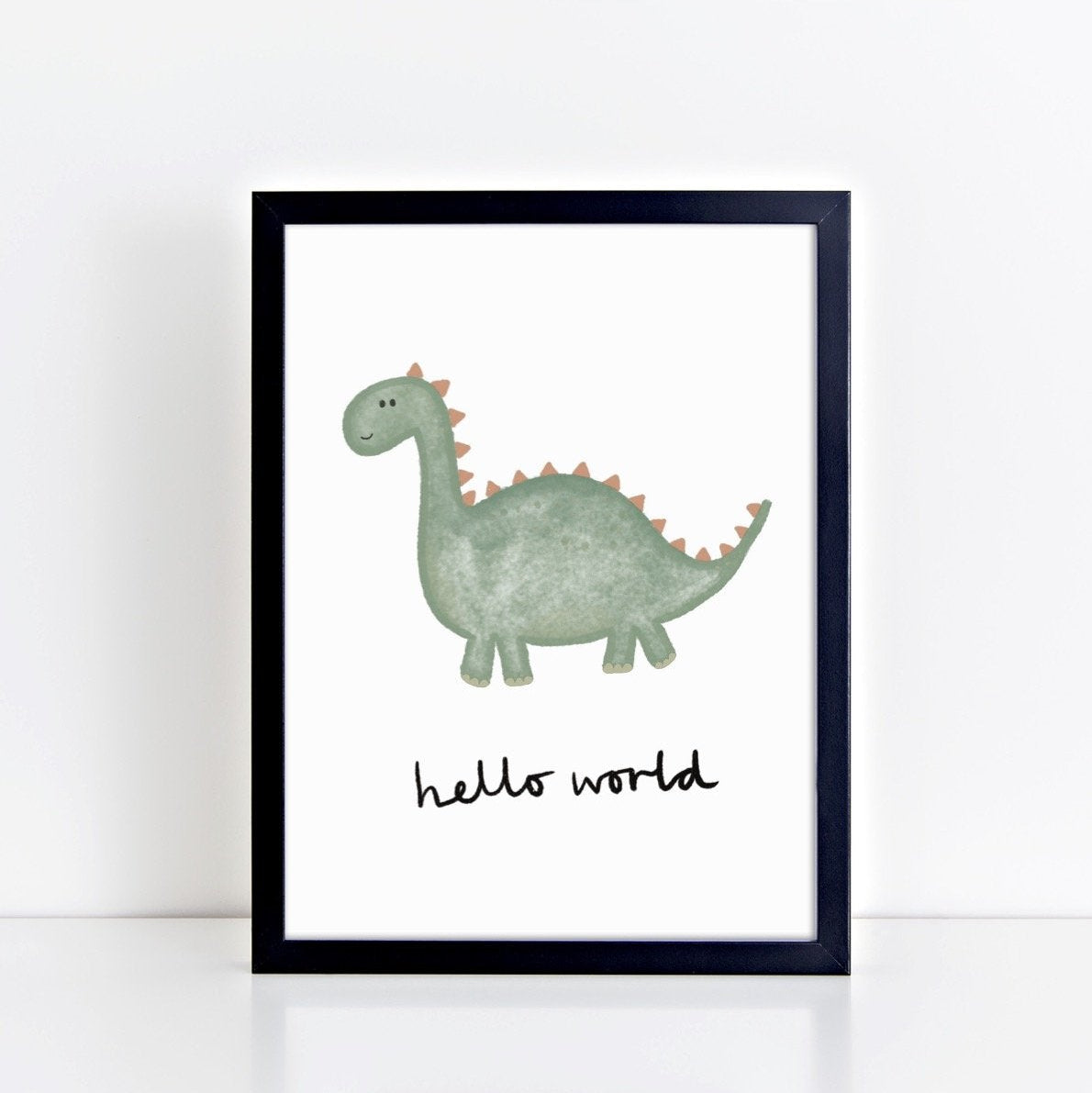 The Little Jones Happy Dinosaur Print - Hello World