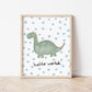 The Little Jones Happy Dinosaur Print - Spotty Hello World
