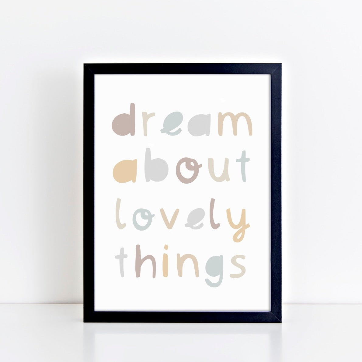 The Little Jones Dream About Lovely Things Print - Neutrals