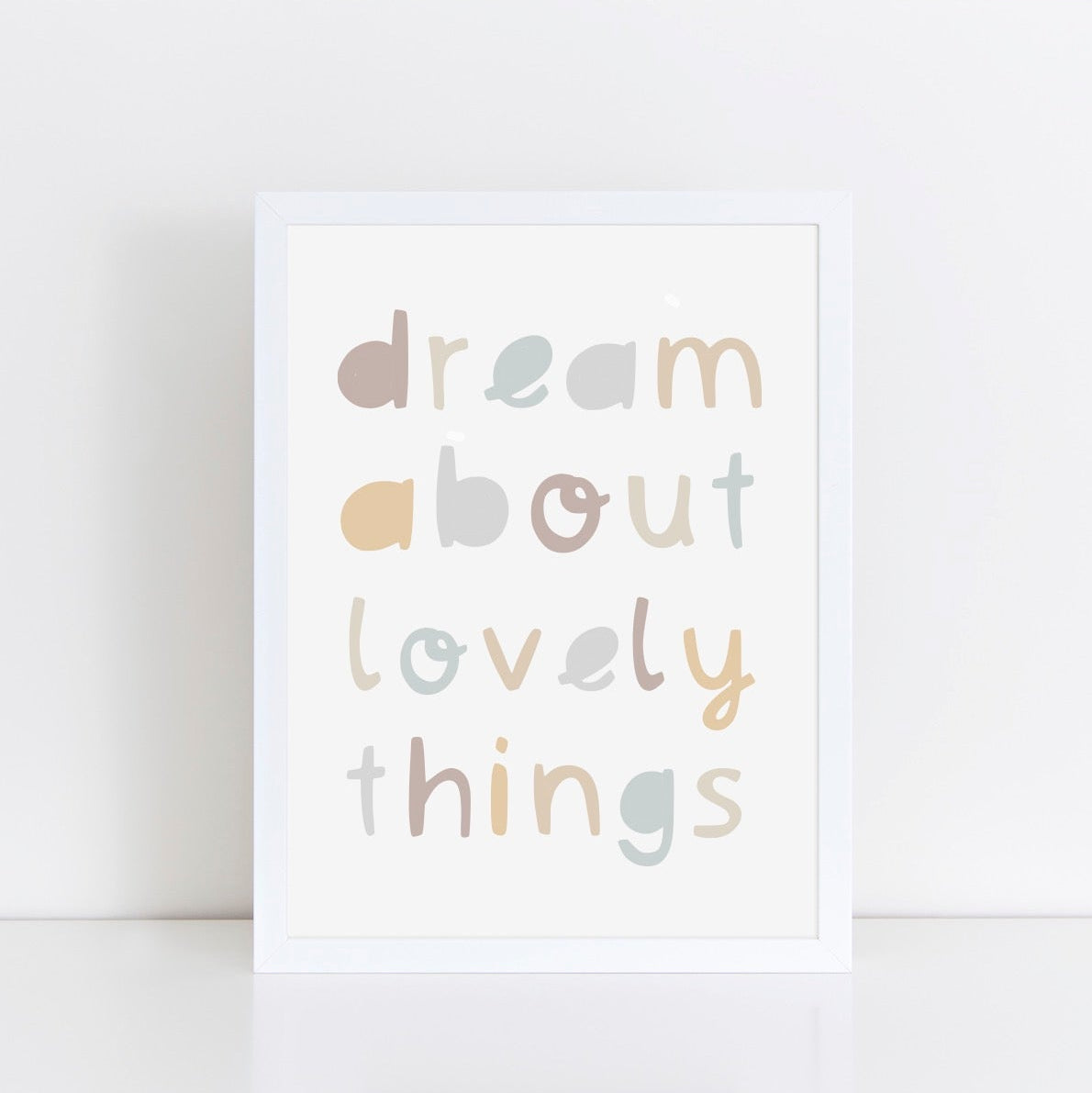 The Little Jones Dream About Lovely Things Print - Neutrals
