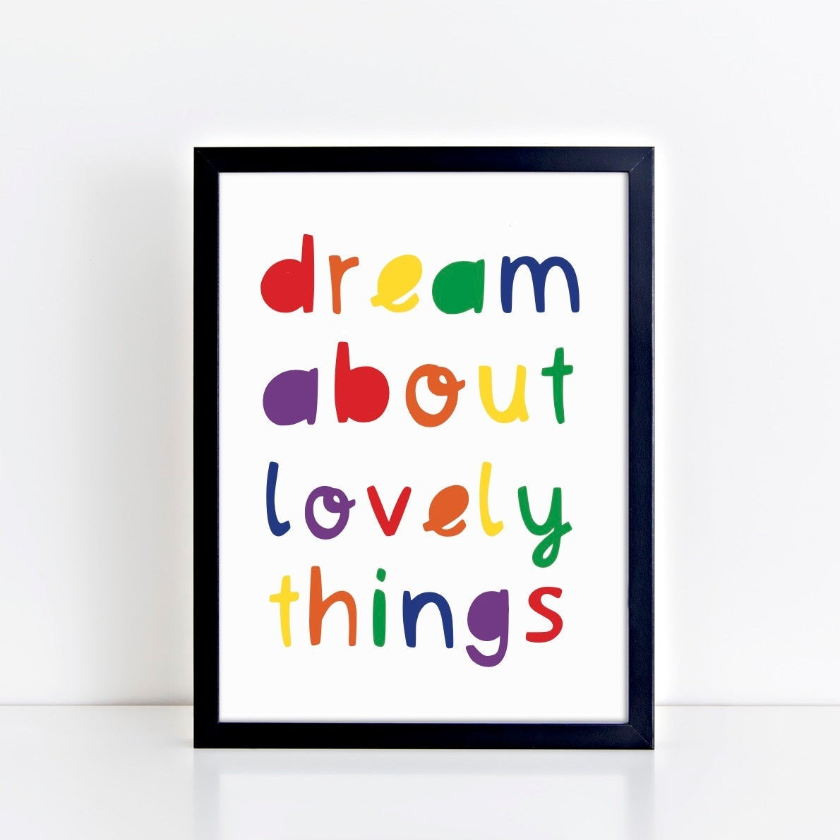 The Little Jones Dream About Lovely Things Rainbow Print