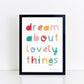 The Little Jones Dream About Lovely Things Spring Print