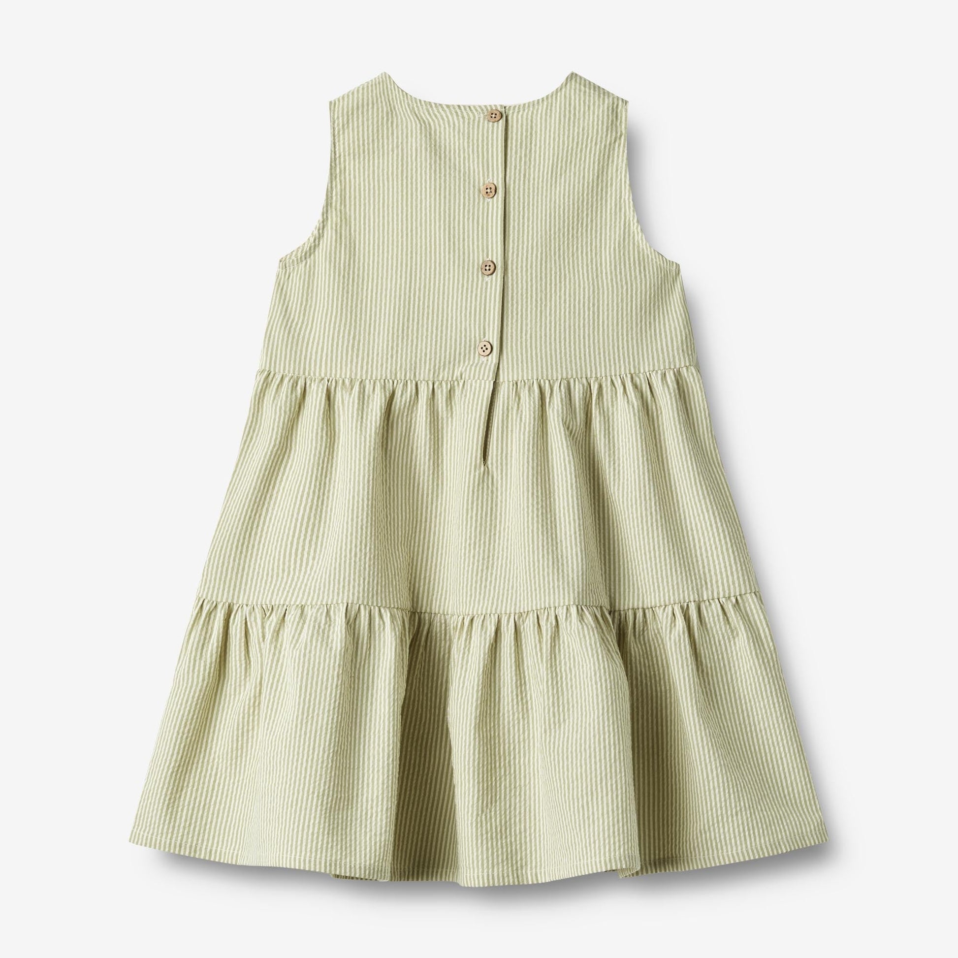 Wheat 'Luise' Children's Dress - Green Stripe